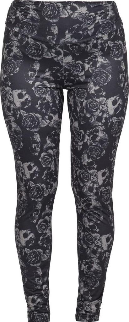 Black Premium by EMP Damen schwarze Leggings mit großem Muster M