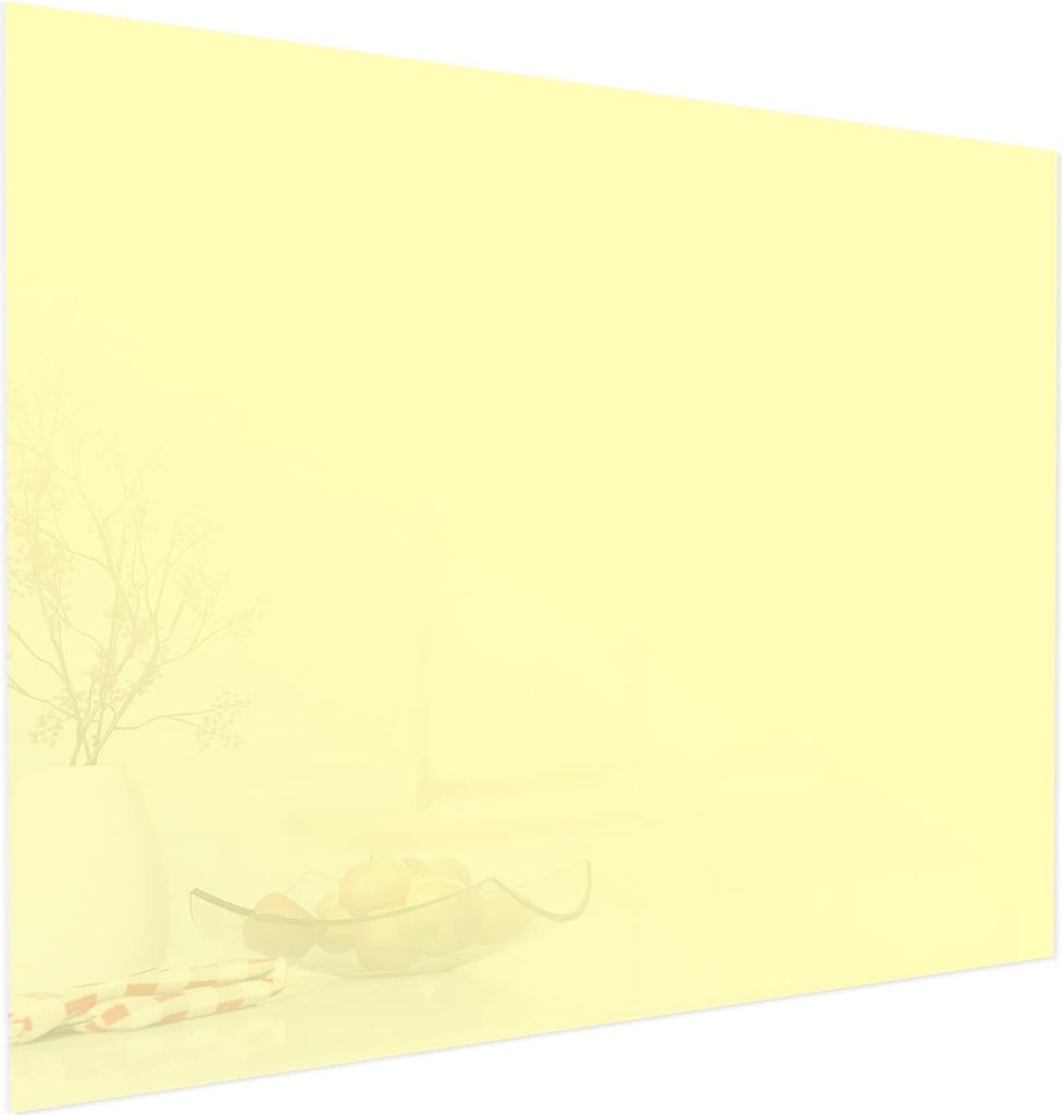 Glasbild 75x60cm in XXL für Wohnzimmer, Schlafzimmer Motiv Cremefarbener Hintergrund