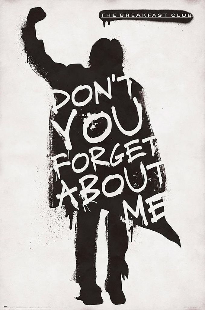 Poster für den Breakfast Club Vergiss mich nicht