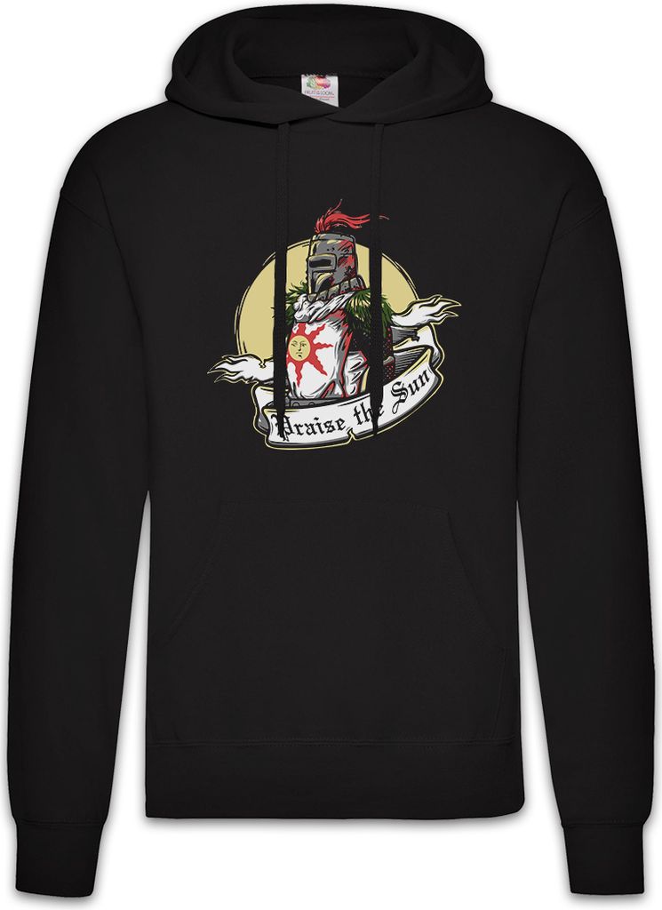 Urban Backwoods Praise The Sun Dark Firelink Soul, Herren Hoodie, Farbe: Schwarz, Größe: M