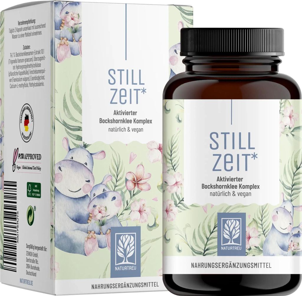 Naturtreu Stillzeit | Bockshornklee-Komplex aktiviert | 90 Kapseln