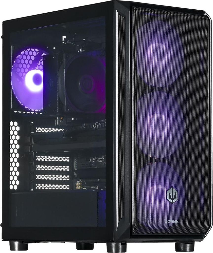 Actina 5901443414711 PC AMD Ryzen 7 7700 32 GB DDR5-SDRAM 2 TB SSD AMD Radeon RX 9070 Midi Tower Schwarz