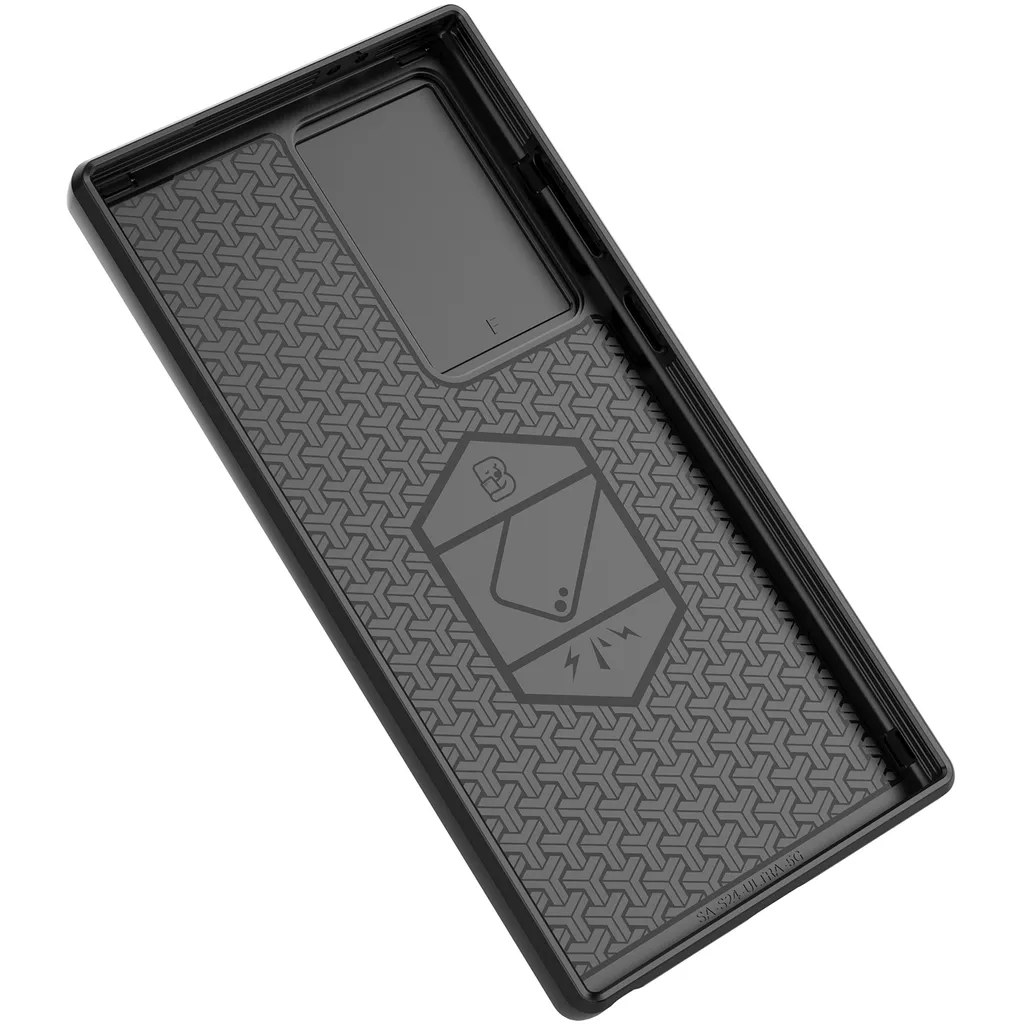 Custodia Rugged S24 Ultra Blu - Tactical Case con Ring Stand - 7