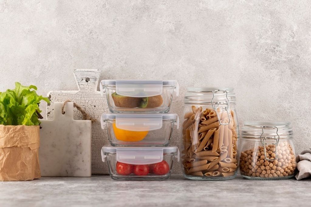 Sada 16 nádob na potraviny s viečkami – obedáre a dózy na Obrázok produktu 
