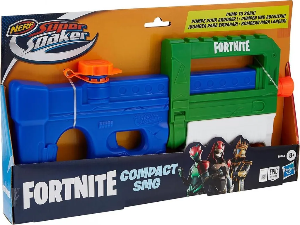 Nerf Fortnite Compact SMG E9963 : Blaster à Eau Compact et Puissant - 11