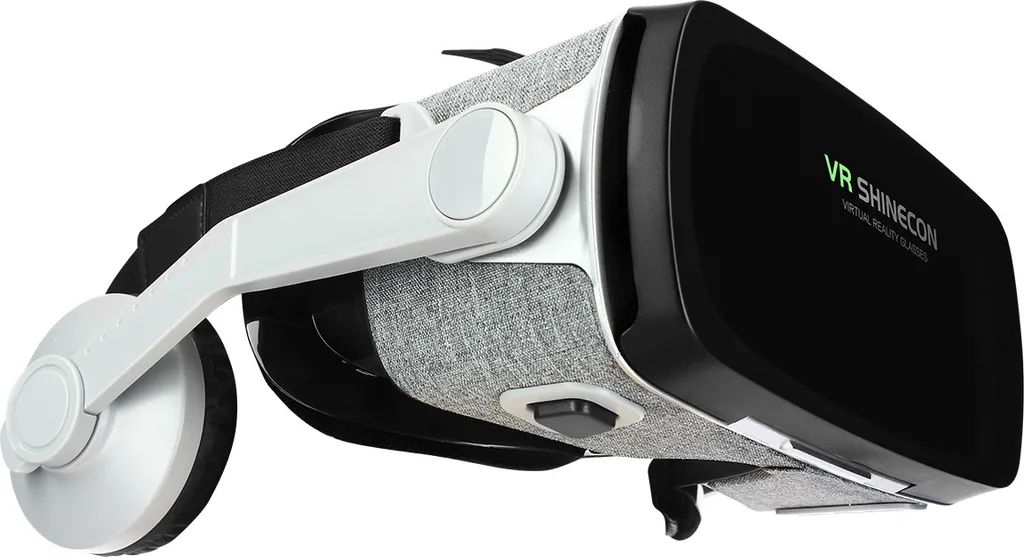 Lunettes VR pour smartphone avec câble jack 3,5 mm et sangles - Gris