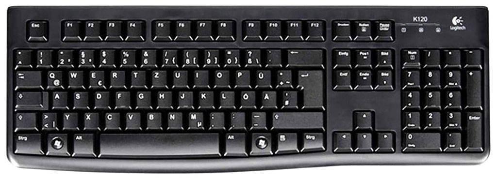 Logitech K 120 Keyboard OEM USB black Produktbild 