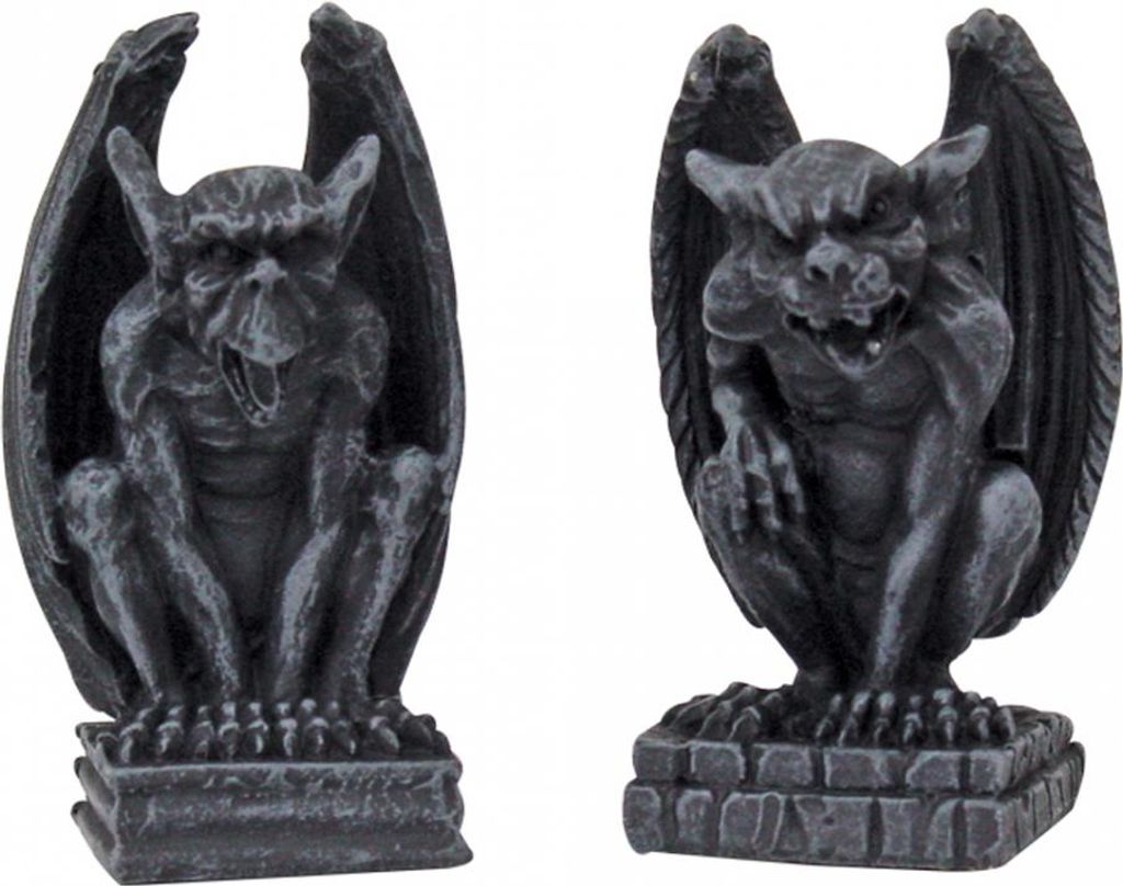 2 Stück Kleine Mini-Gargoyles 6cm