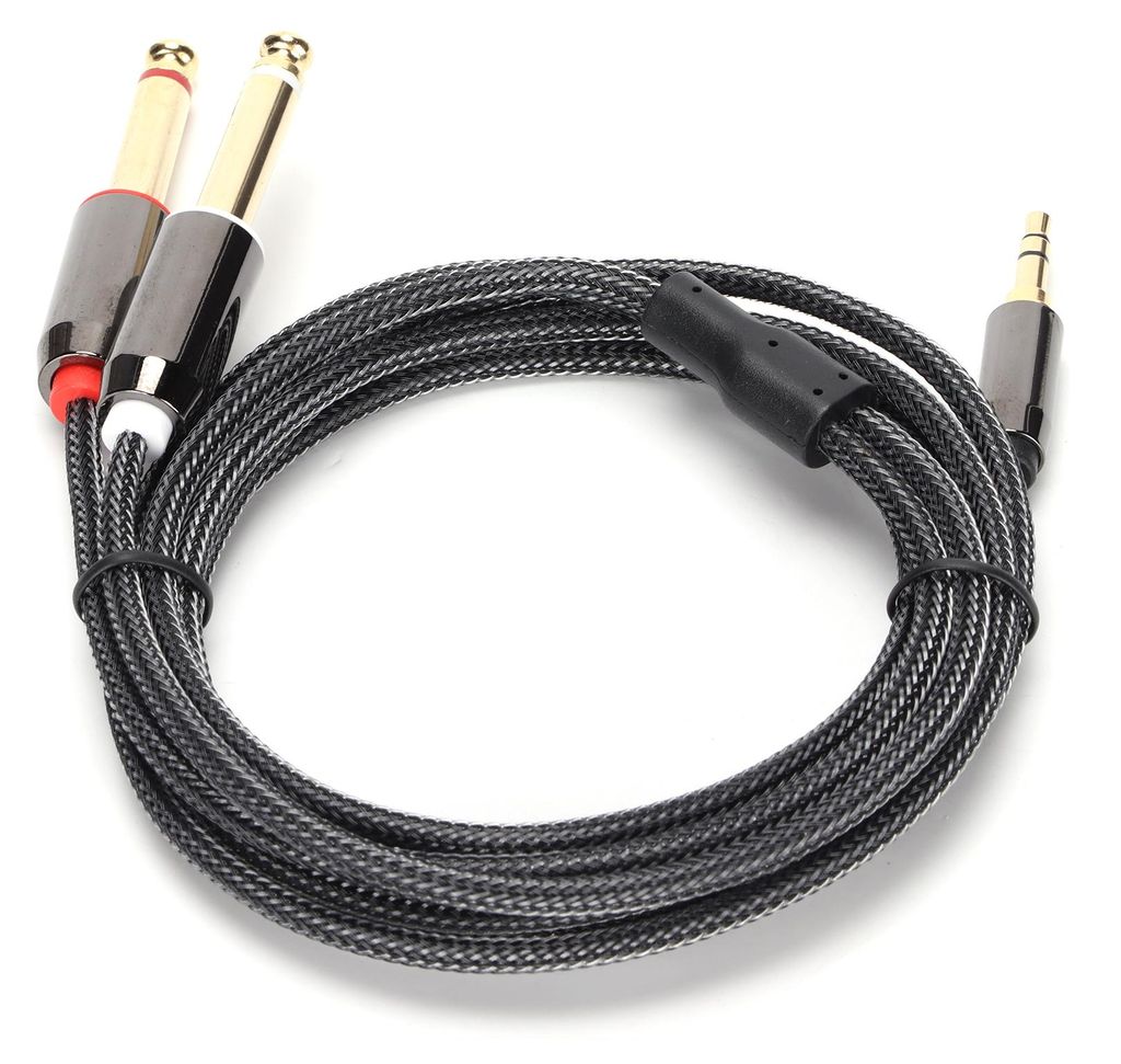 3.5mm à double ligne audio 6.35mm,Câble audio 3.5mm à Image du produit 