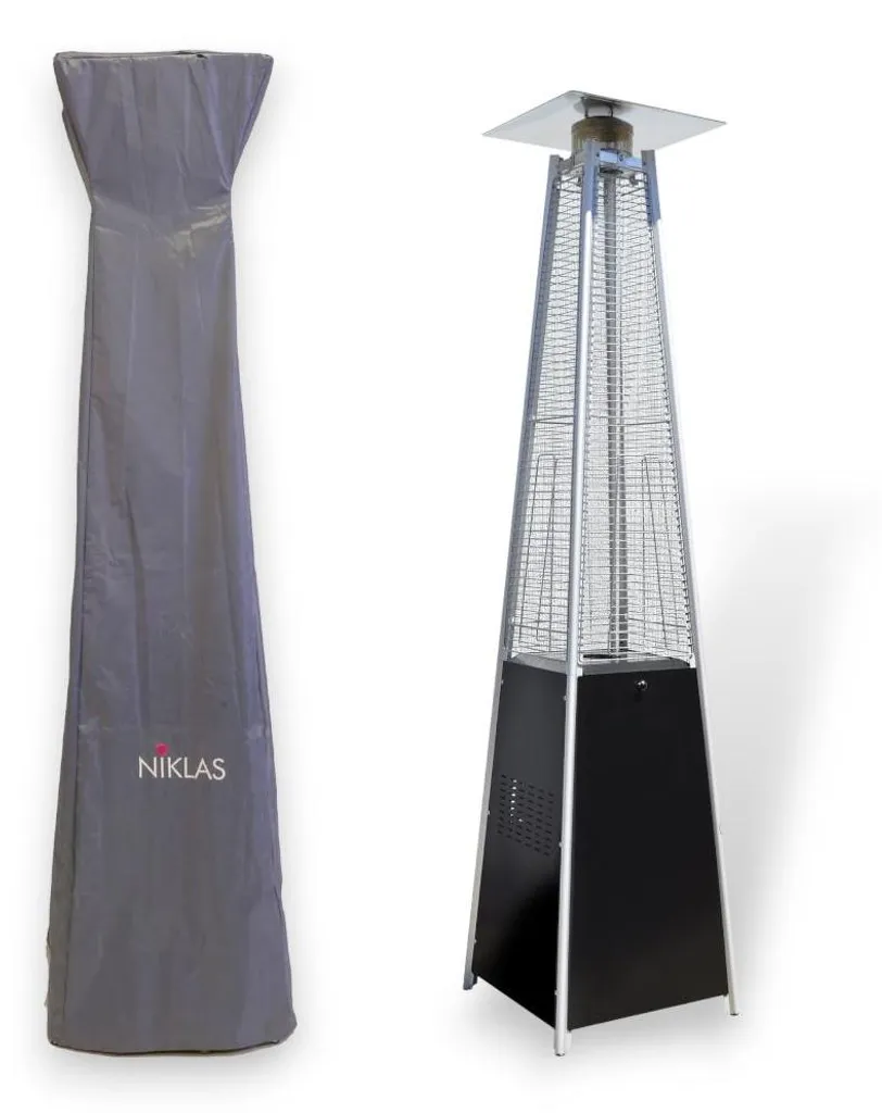 Bâche de protection intégrale pour parasol chauffant gaz format pyramide