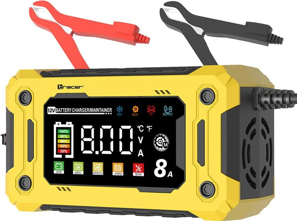 Redresseur TRACER 12V 8A DT128 pour redémarrer votre voiture en hiver