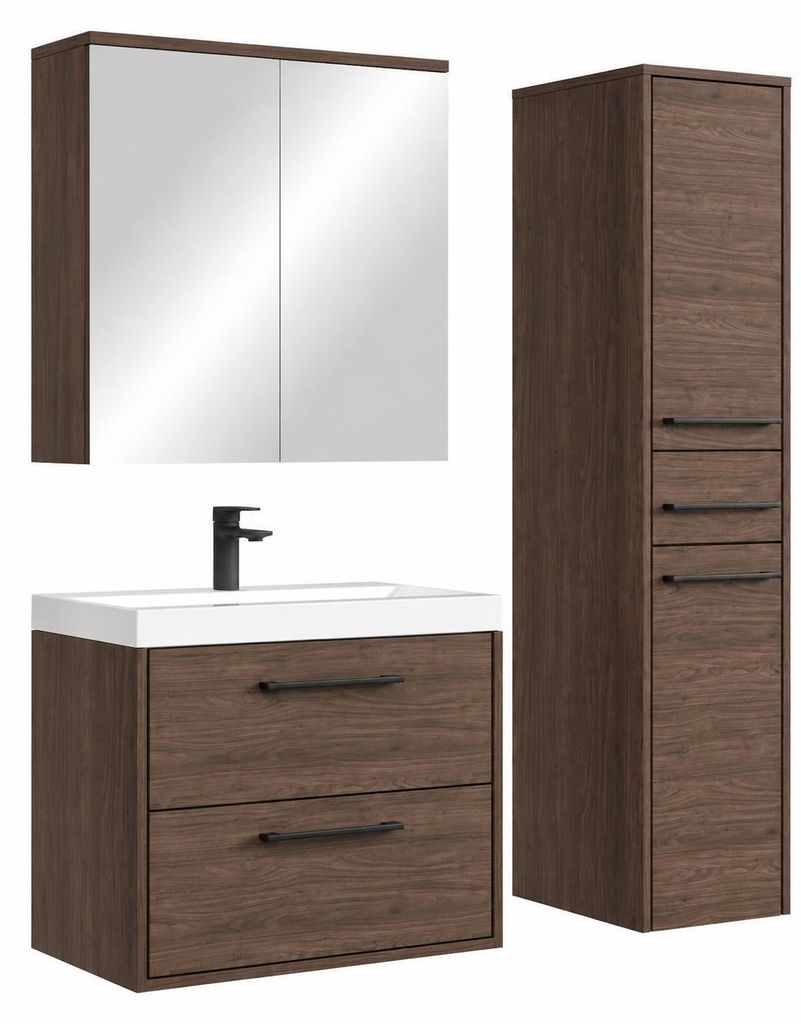 Badplaats Badezimmermöbel Set Florence 60 cm – Walnuss – Produktbild 