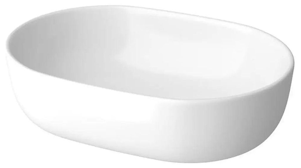 Umywalka nablatowa Moduo 50 cm owalna, ceramika, nowoczesny Zdjęcie produktu 