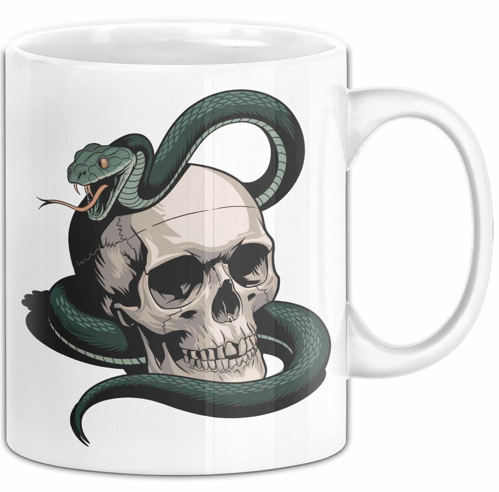Reptilienhalter Tasse Geschenkidee Echsen Schlangenliebhaber Geschenkidee Lustig (Weiß)