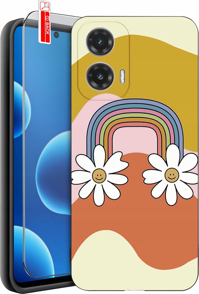 Hülle für Motorola Moto G45 5G | Designs | Mattes Silikon-Case + 9H-Glas