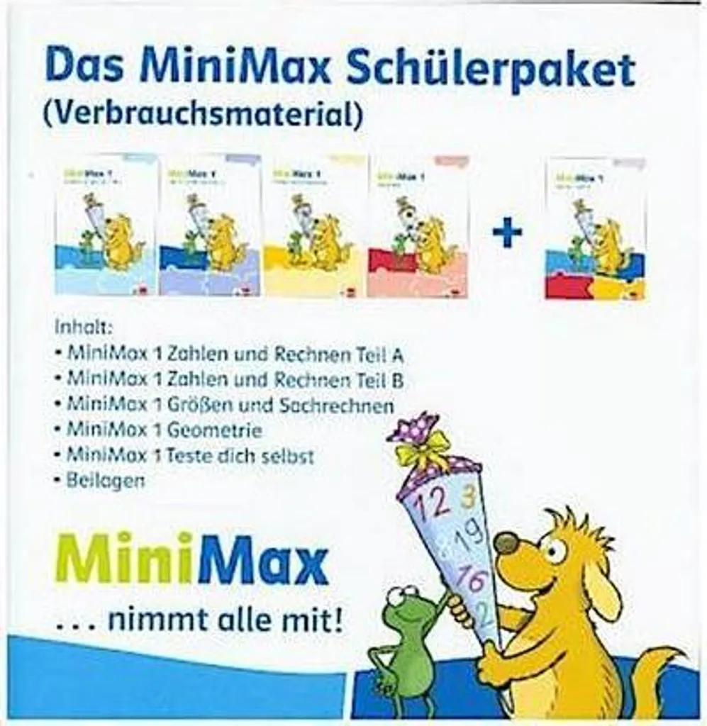 MiniMax 1 Mathématiques CP : 4 livrets de calcul et géométrie en allemand