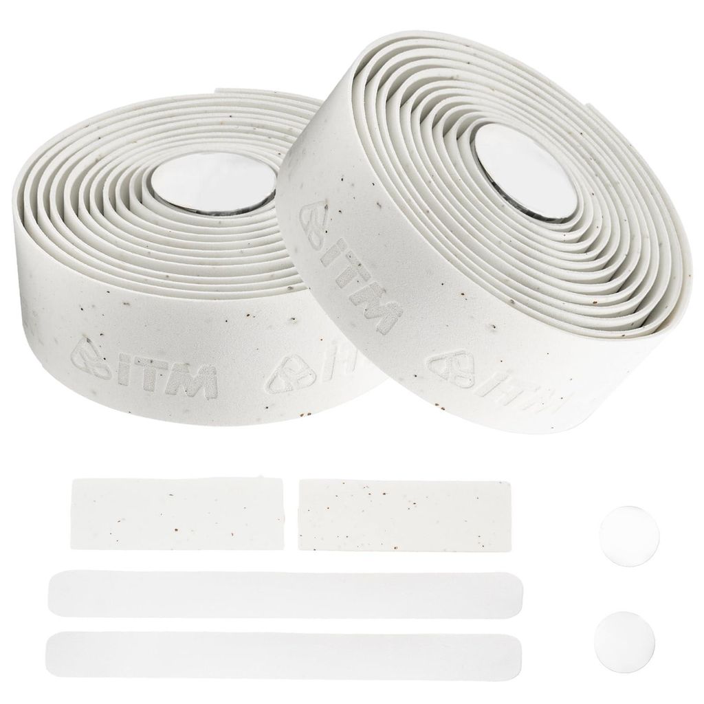 ROCKBROS ITM Fahrrad Lenkerband Rutschfestes EVA-Griffband Leicht und Weich Fahrradgriffband für Rennrad & Gravelbike Weiß