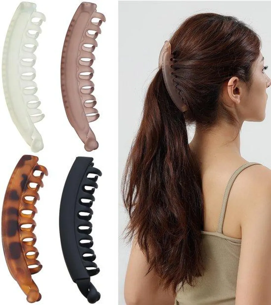 Lot de 6 Barrettes Femmes pour Coiffure Rétro sur Cheveux Epais