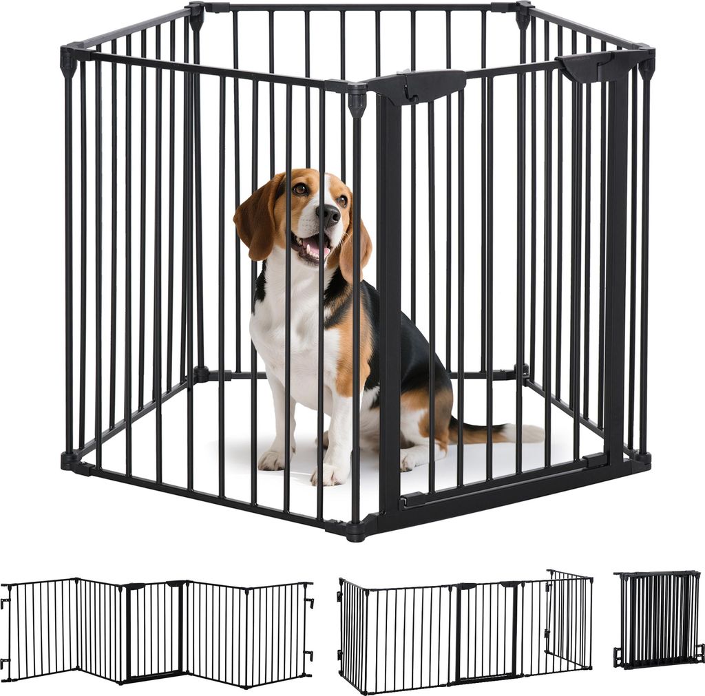 PawHut Puppy Plaype Pen, 5-częściowy, składany kojec dla Zdjęcie produktu 