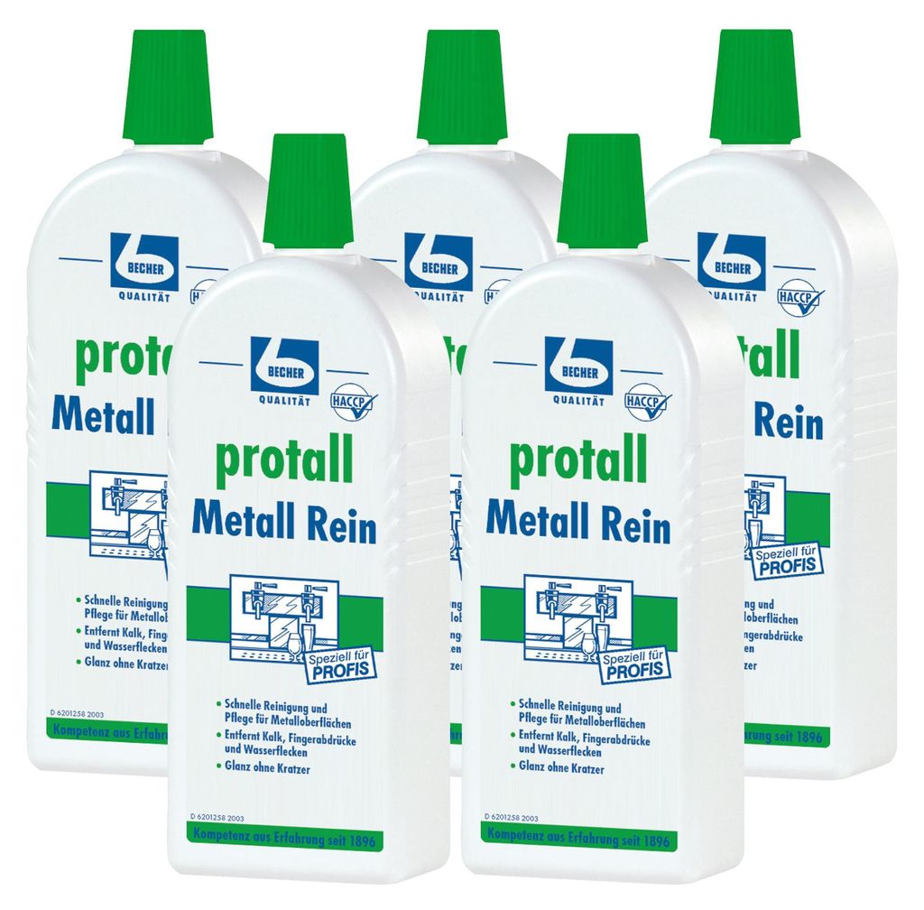 5x Dr. Becher protall Metall Rein Metallreiniger – 500 ml - Produktbild 