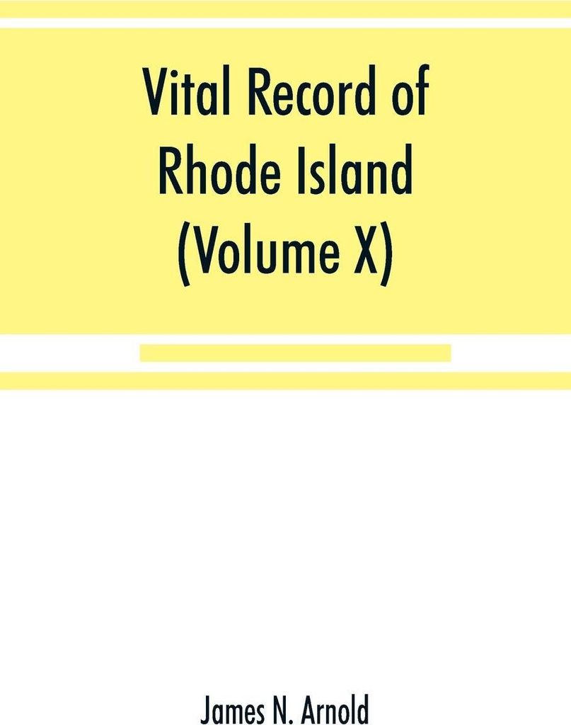 Vital record of Rhode Island