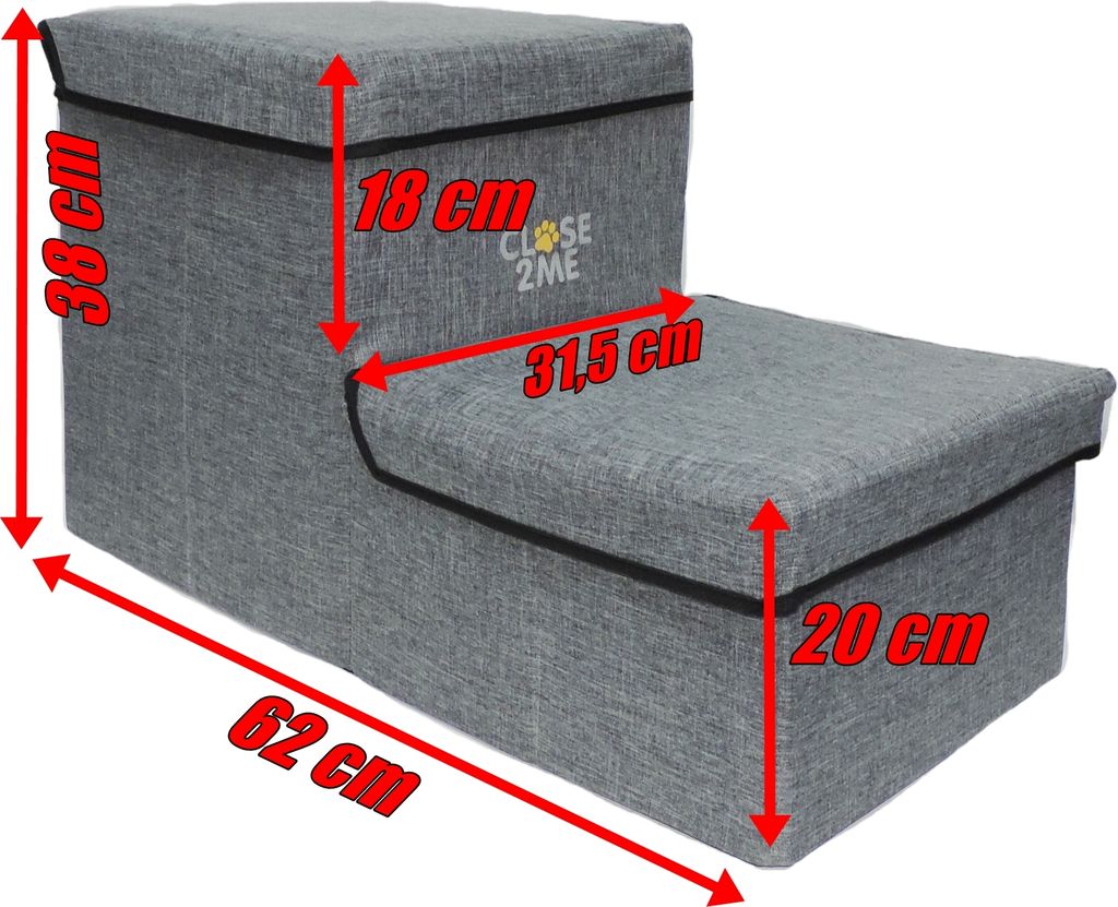 Close2Me PetStair Deluxe - Haustiertreppe, zweistufig, mit Produktbild 5