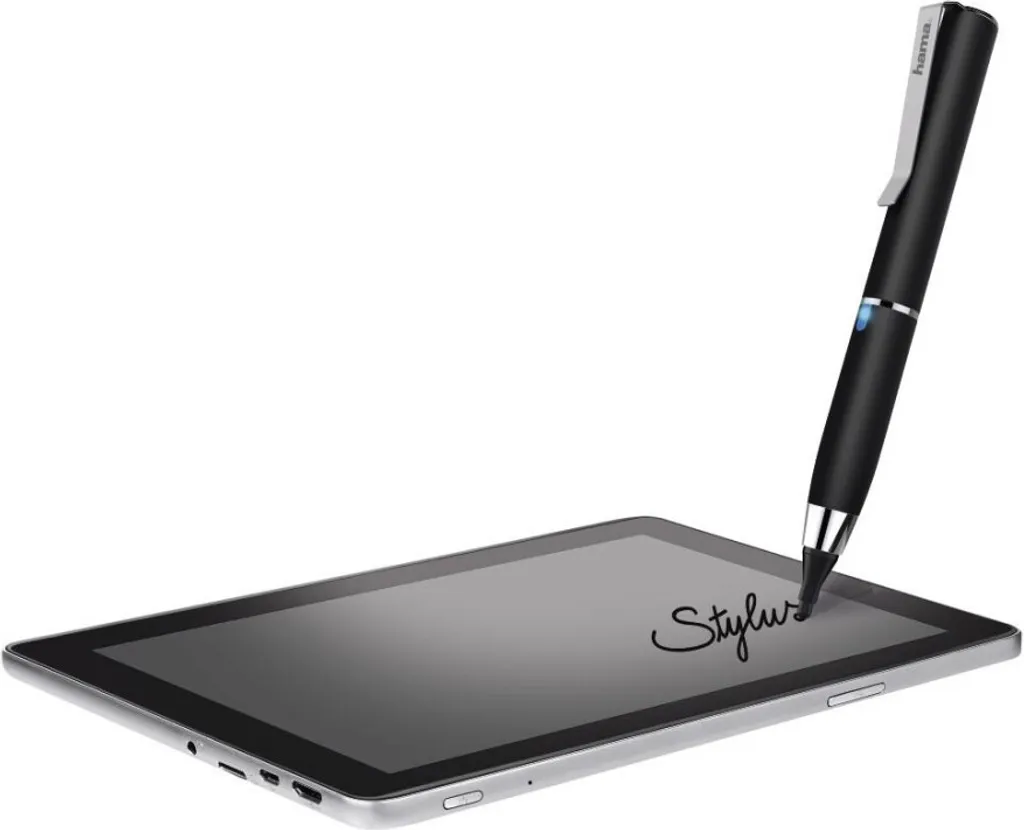 Hama Stylo de Saisie Active Fineline Noir pour Écran Tactile Haute Précision