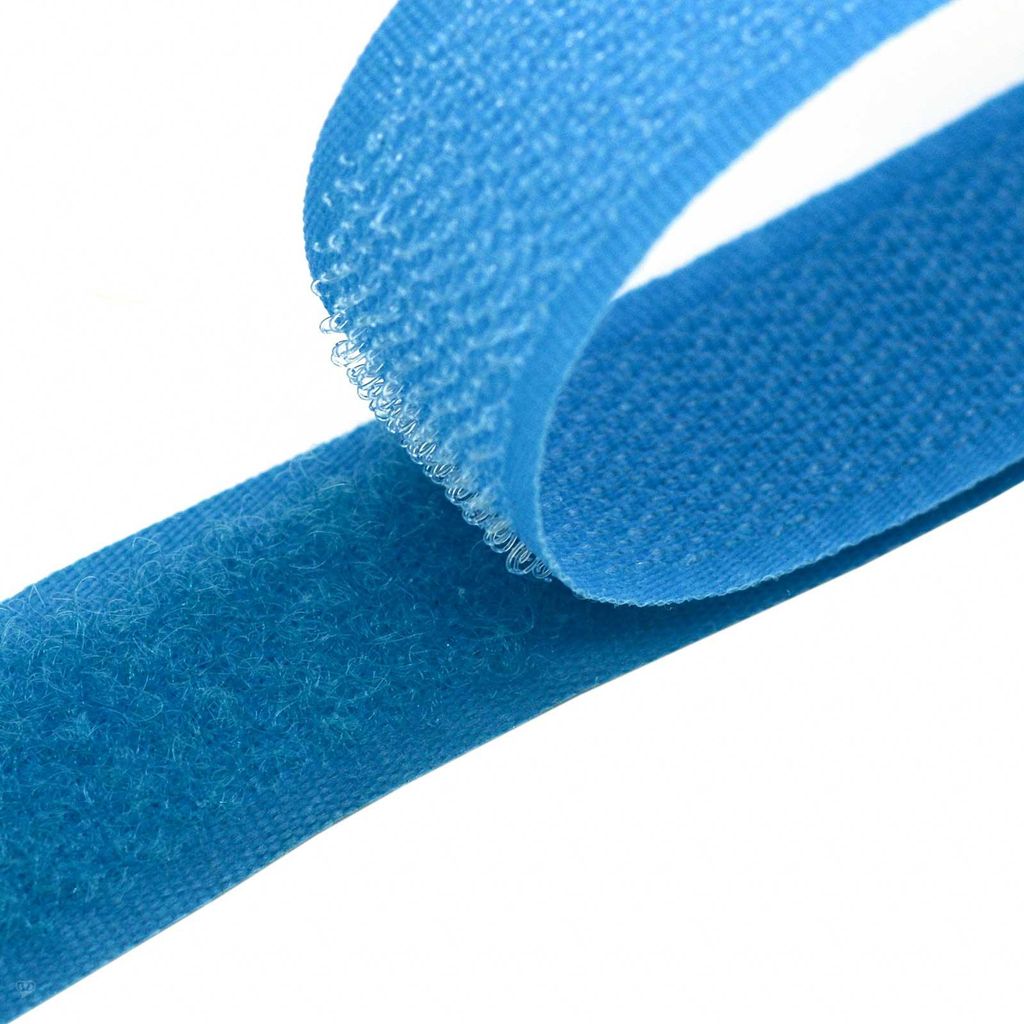 4m Klettband zum Nähen blau 144
