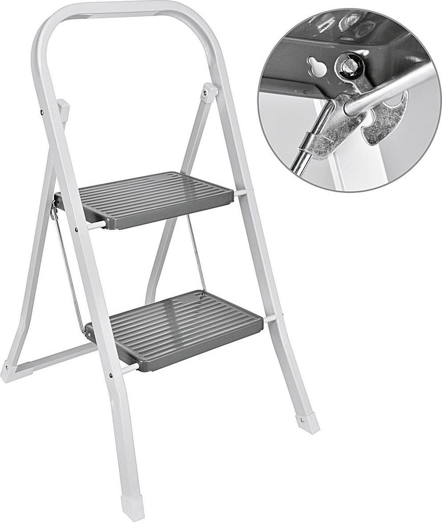 Klapptritt 2-stufig Stahlrohr