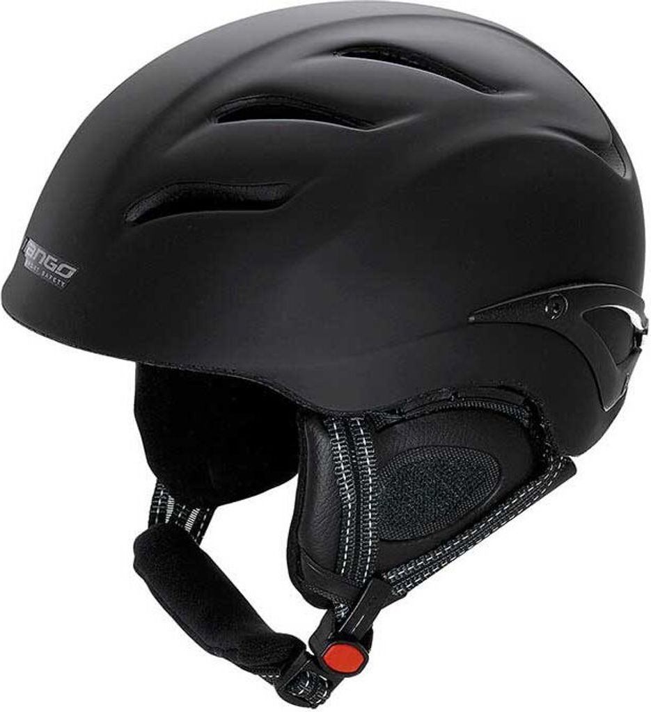 Helm Mocambo Schwarz 56-58 cm mit Größenverstellbarem System, Belüftung und Mikrometrischer Schnalle