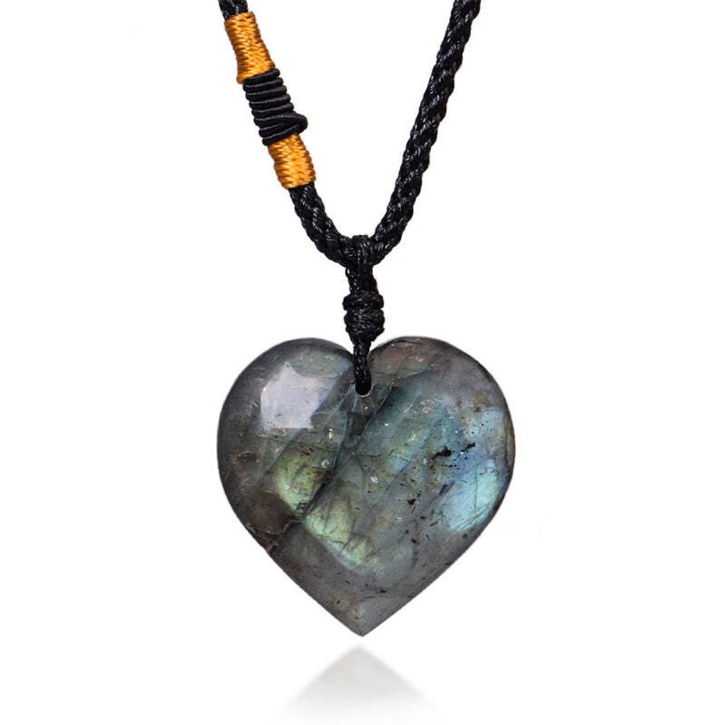 Halskette für Damen GEMSTONE HEARD LABRADORIT