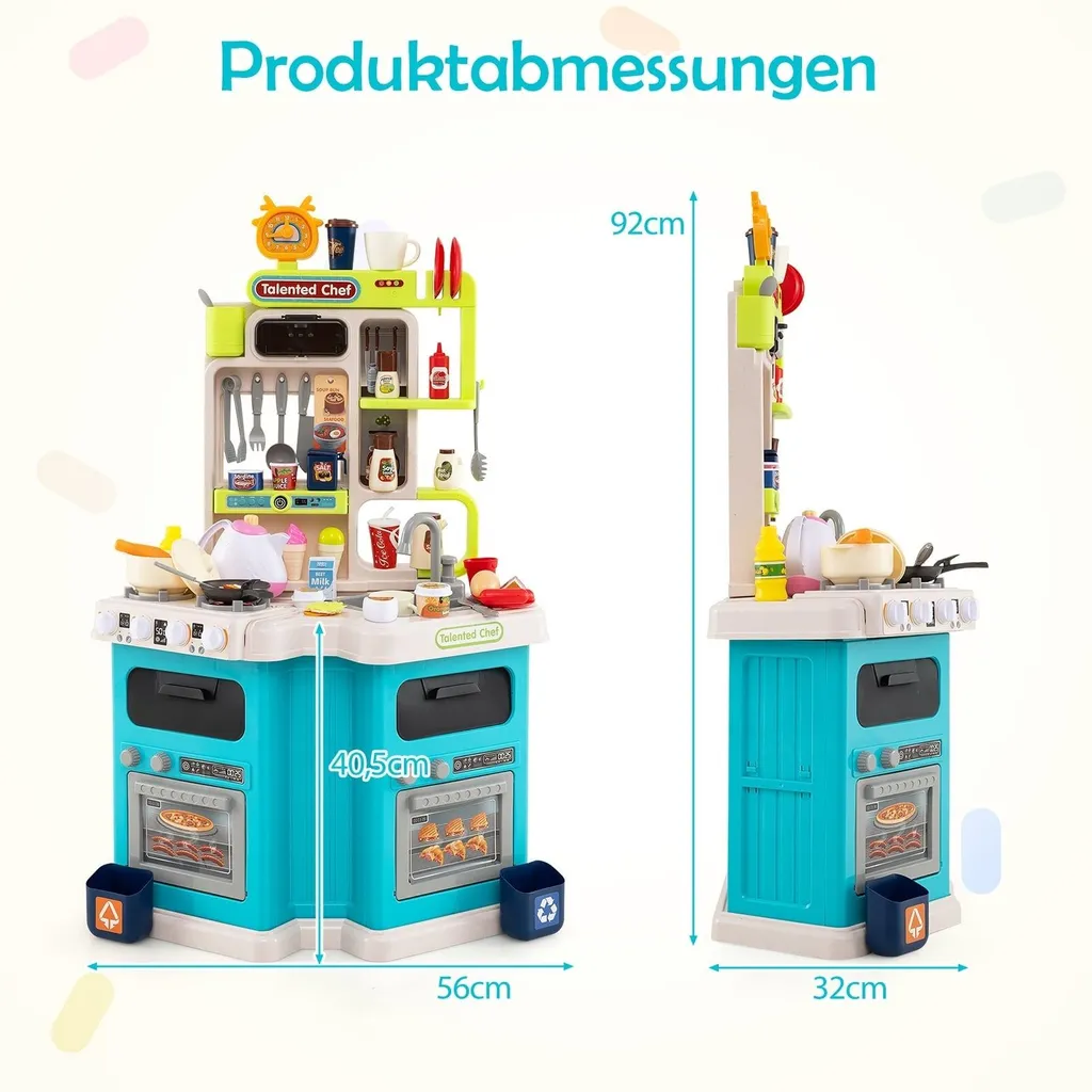 Cuisine enfant interactive sons et lumières avec 75 pièces d'accessoires - 2