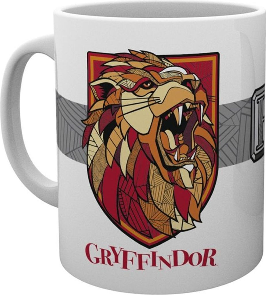 Harry Potter - Kaffeebecher "Stand Together", Gryffindor BS3767 (Einheitsgröße) (Weiß/Rot/Grau)