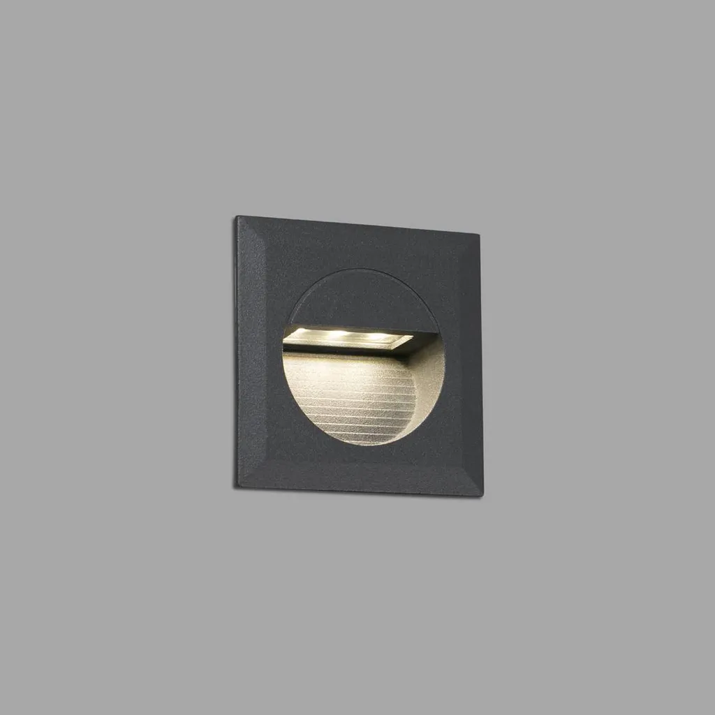 Spot LED encastrable mural extérieur IP44 MINI CARTER blanc neutre anthracite