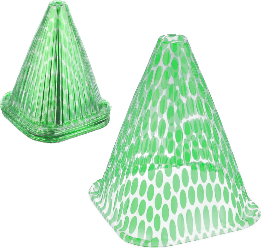 Chapeau Végétal Vert Relaxdays x96 en Matière Légère pour Photobooth Pro