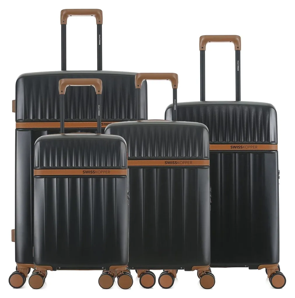 Lot de 4 valises rigides ZERMATT : format cabine, moyen et grand format