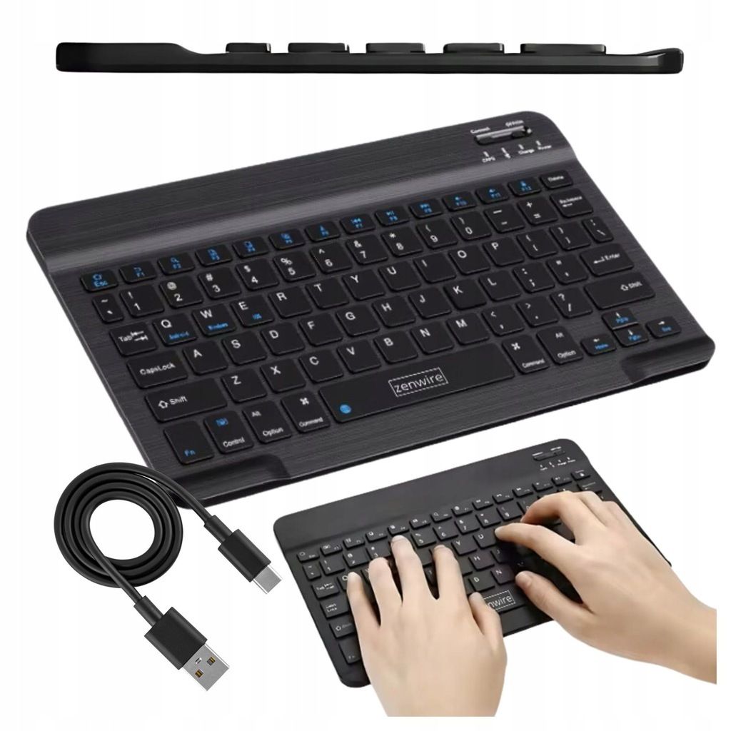 Drahtlose Tastatur - Bluetooth 5.0 - für Tablets - SLIM - Produktbild 