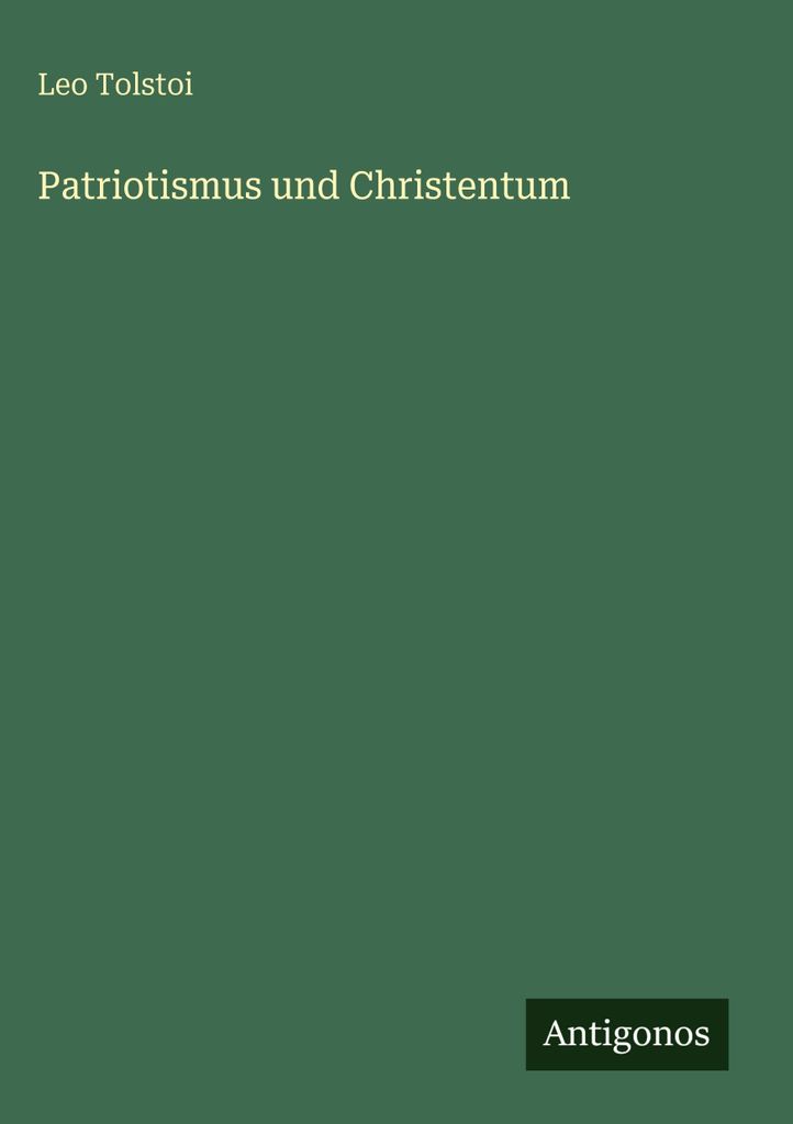 Patriotismus und Christentum