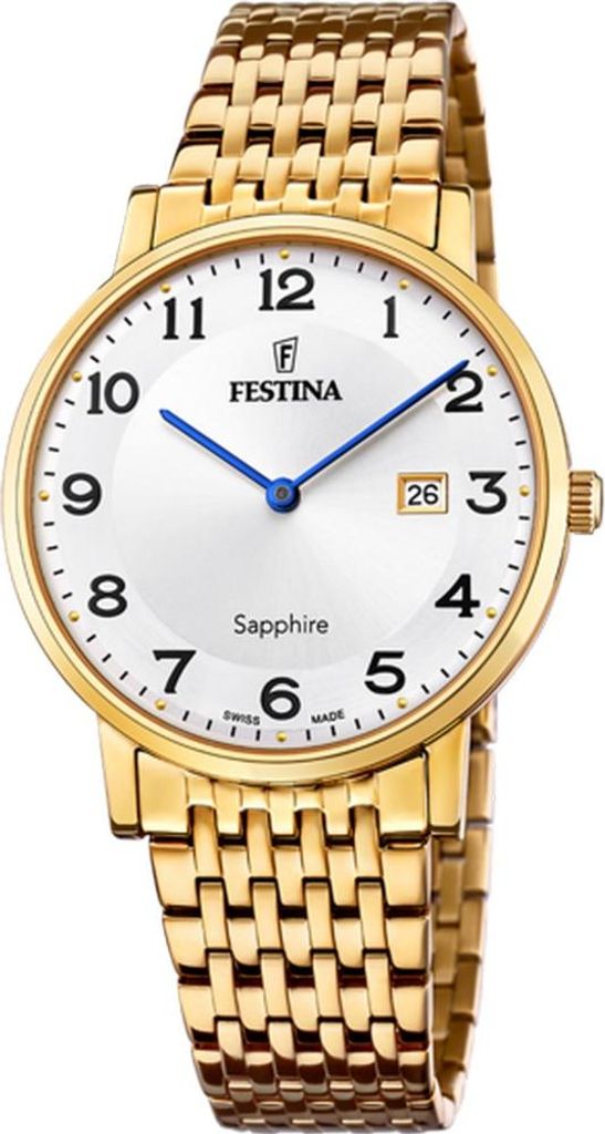 Festina Uhr Swiss Herren gold Armband Edelstahl UF20020/4