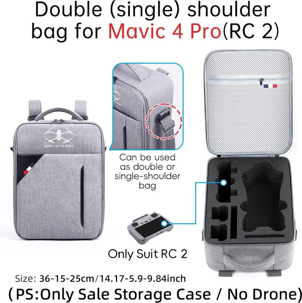 Valise de transport rigide pour DJI Mavic 4 Pro - Sac Hybride et RC 2 - 2