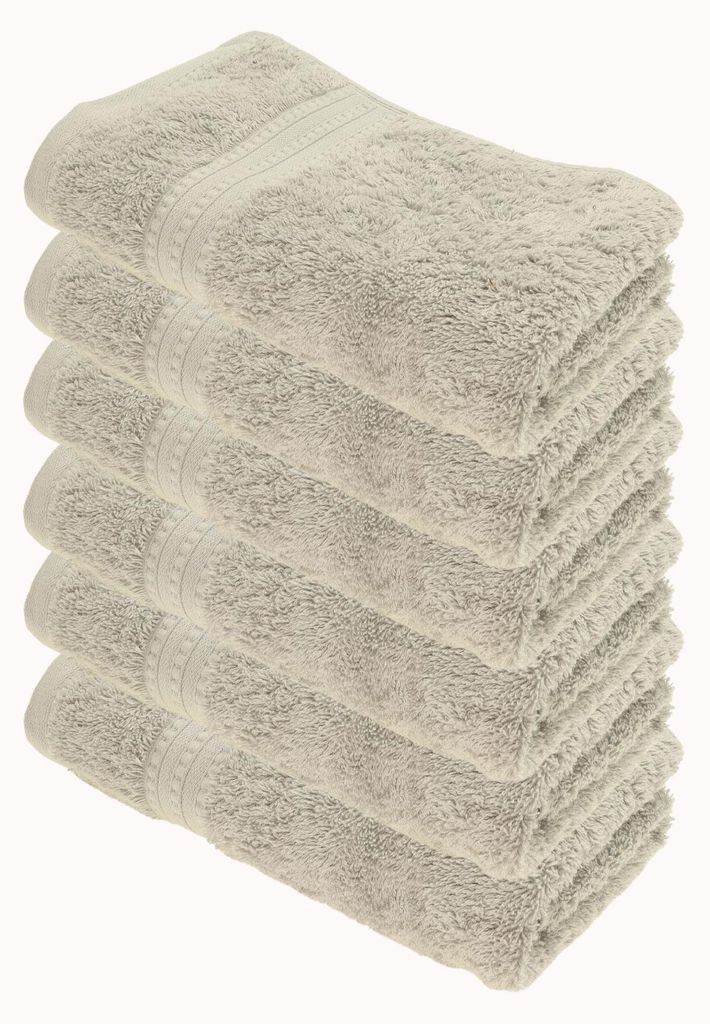 Julie Julsen BIO Handtuch 6er Set 50x100 Silber Produktbild 