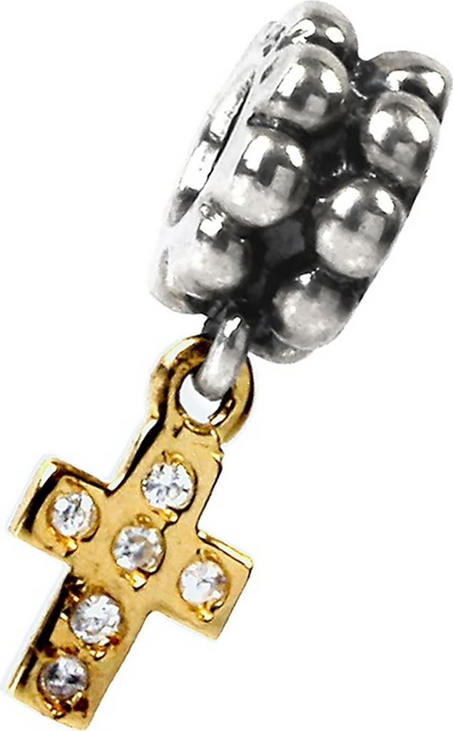 Carlo Biagi Dangle Bead Kreuz Silber European Beads BDBG18