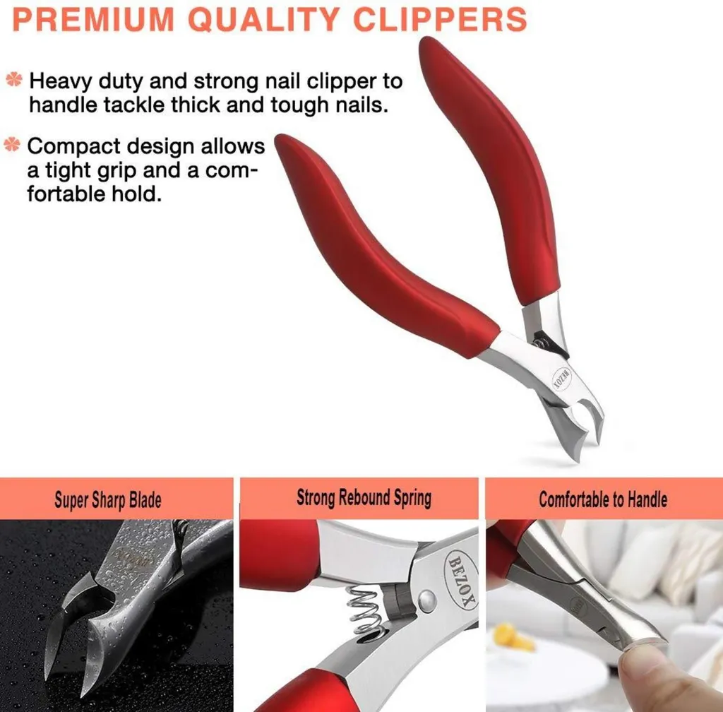 Coupe-ongles de Pédicure Professionnel avec Manche Souple Ergonomique - 5