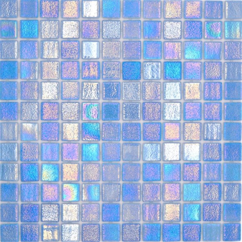 Mosani MOS220-P55251, Mosaik, Glas, Blau, Indoor, Rechteck, 316 mm