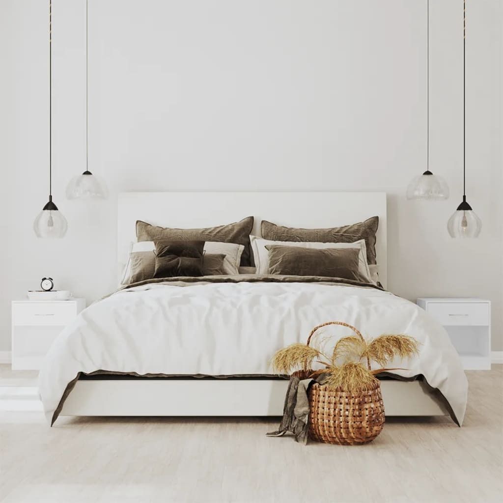Maison Exclusive - Nachttisch 2 Stk. mit Schublade Weiß