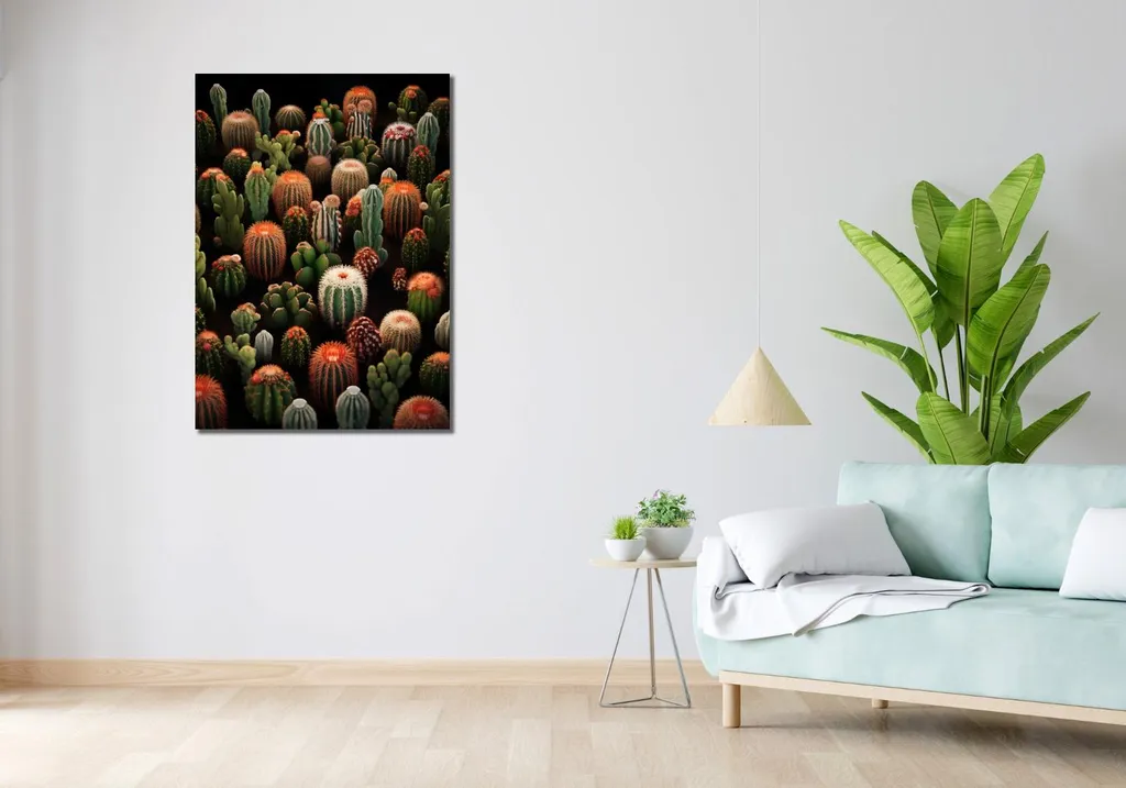 Stampa su Tela Cactus 70x100 cm | Quadro d'Arredo Resistente e Duraturo - 2