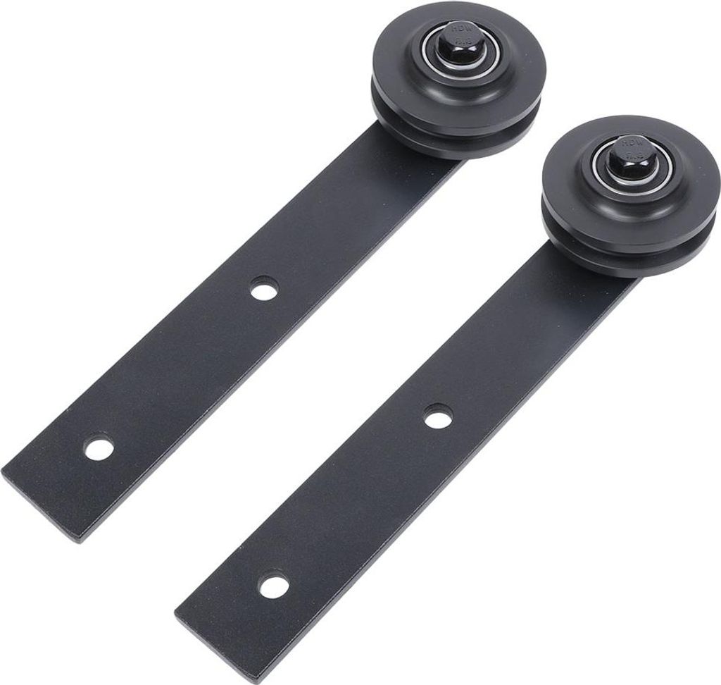 2pcs Schiebetr Schienenschiene Radrolle fr Scheunen US Farm Hardware Accessoires