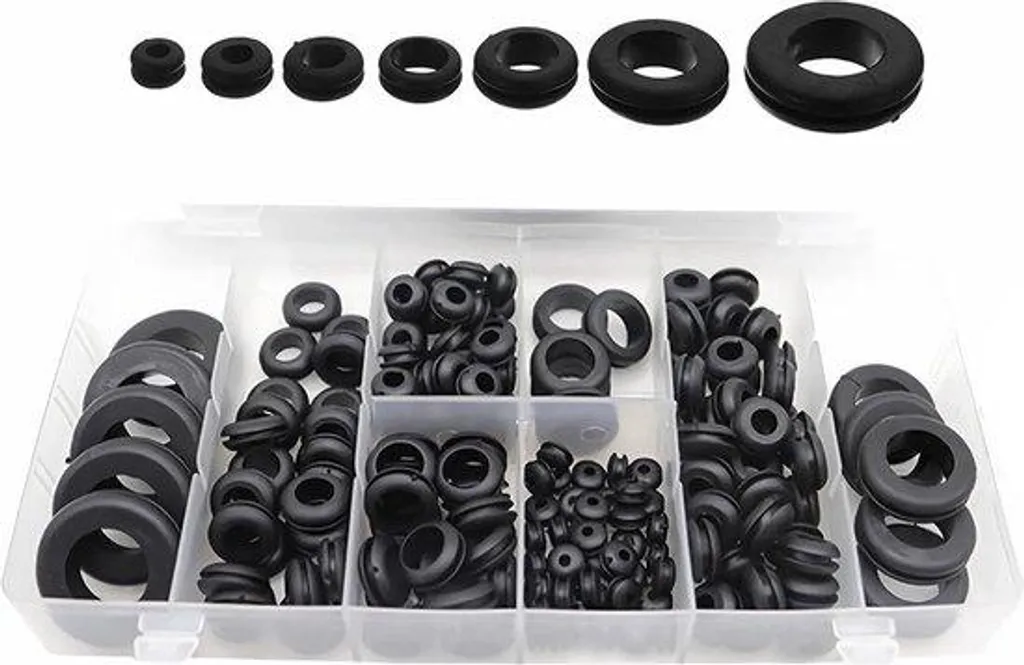 Kit passe-câble pour tableau électrique et voiture - 125 joints à lèvre