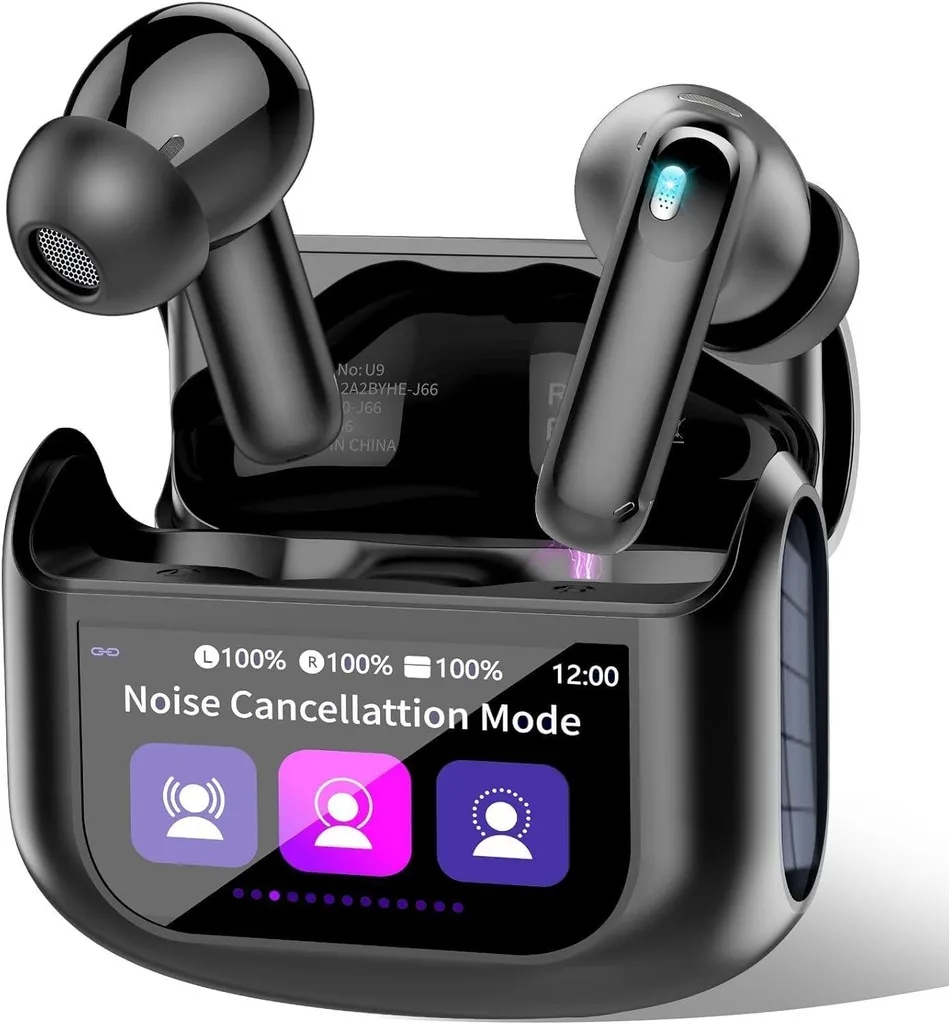 In Ear Kopfhörer Kabellos Bluetooth 5.4 mit ANC/ENC Noise Cancelling Mic, 48Std Tiefer Bass Earbuds mit 5 EQ-Modi, USB-C, IP7 Wasserdicht Ohrhörer