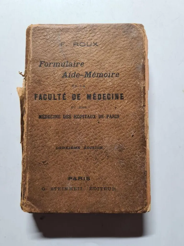 Formulaire d'Aide-Mémoire Faculté de Médecine - Guide Révision Examen